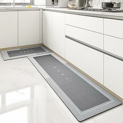 2 Pcs Super Absorbant Floor Mat (45x120cm) (P01167)